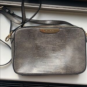 Henri Bendel Black and Gold Crossbody Bag